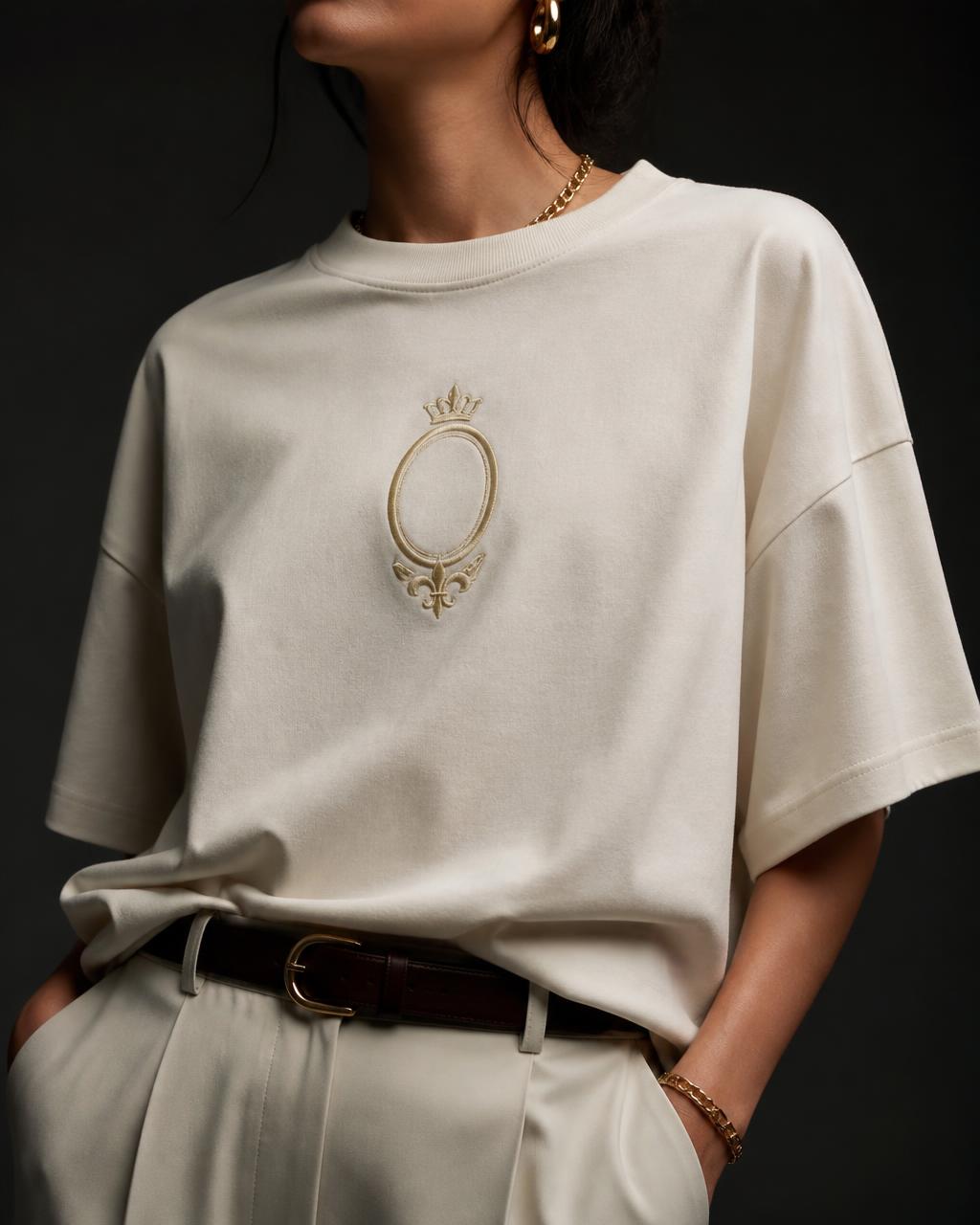 Crest Oversized Tee — Ready-to-Wear by Vintage Society